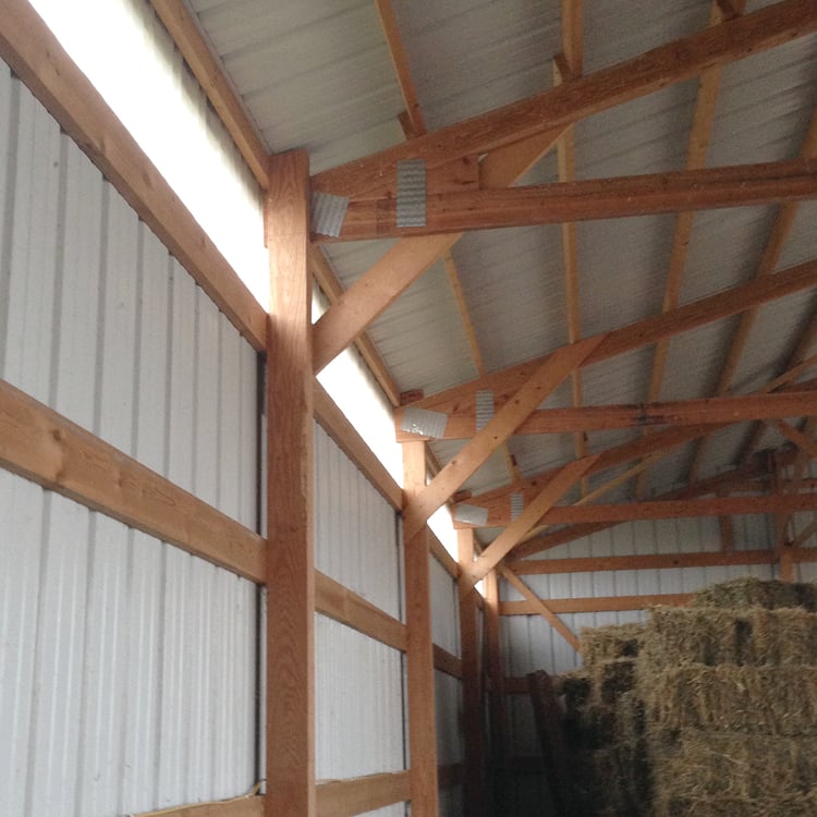 Most Common Pole Barn Truss To Column Connections